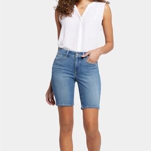 NYDJ Ella Denim Bermuda Stretch Shorts